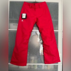 Salomon Express Ski Pants Medium in Lotus Pink